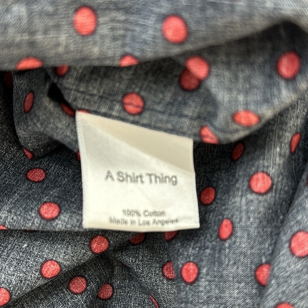 A Shirt Thing Polka Dot Long Sleeve Top - Picture 9 of 9